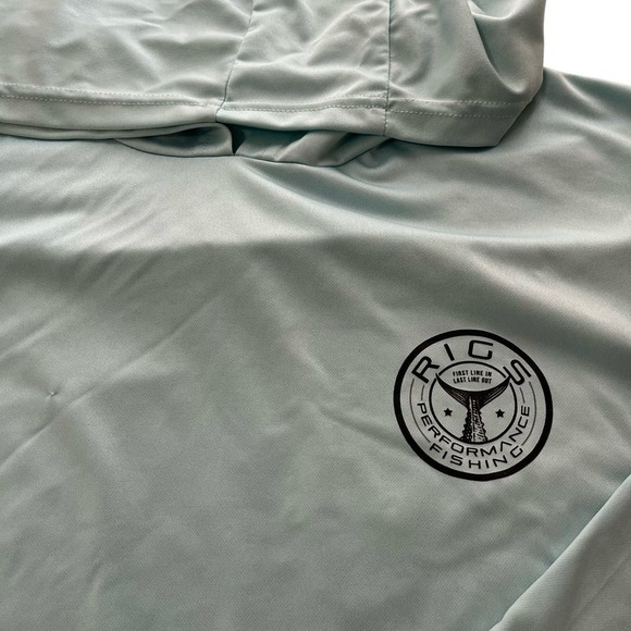 *Sold* Rigs Men’s Performance Fishing Lightweight Hooded SPF 50 Shirt - Picture 5 of 6